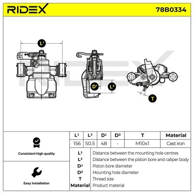 Zacisk Hamulcowy RIDEX 78B0334 78B0334 - foto 4