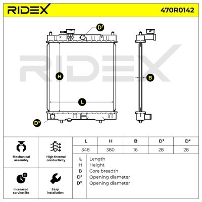 Chłodnica RIDEX 470R0142 470R0142 - foto 4