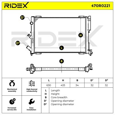 Chłodnica RIDEX 470R0221 470R0221 - foto 6