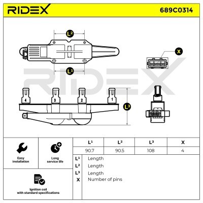 Cewka Zapłonowa RIDEX 689C0314 689C0314 - foto 10