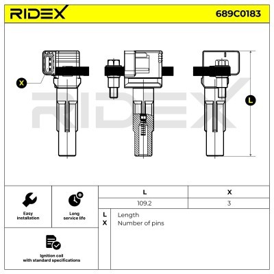Cewka Zapłonowa RIDEX 689C0183 689C0183 - foto 5