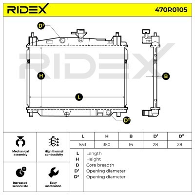 Chłodnica RIDEX 470R0105 470R0105 - foto 5