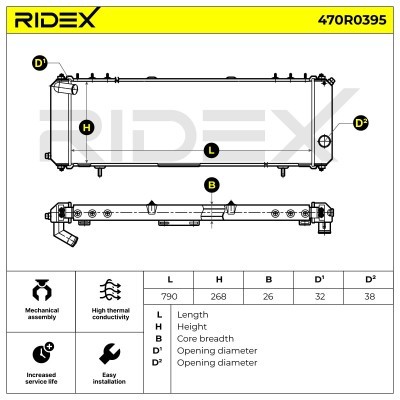 Chłodnica RIDEX 470R0395 470R0395 - foto 5