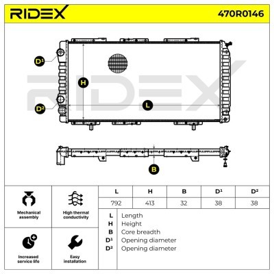 Chłodnica RIDEX 470R0146 470R0146 - foto 4