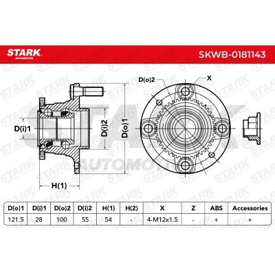 Łożysko Koła Stark SKWB-0181143 SKWB-0181143 - foto 6