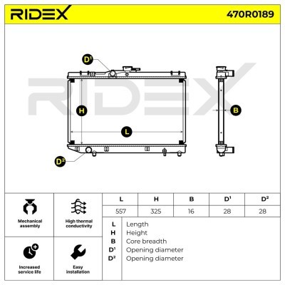 Chłodnica RIDEX 470R0189 470R0189 - foto 5