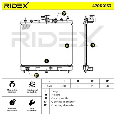 Chłodnica RIDEX 470R0133 470R0133 - foto 4