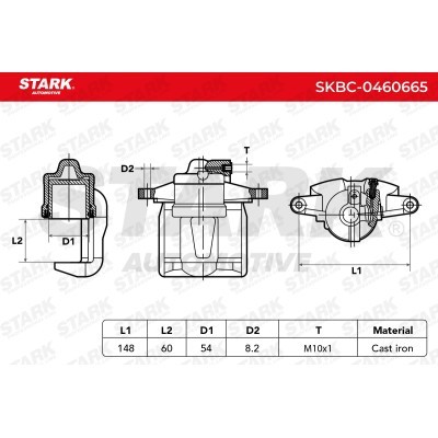 Zacisk Hamulcowy Stark SKBC-0460665 SKBC-0460665 - foto 6