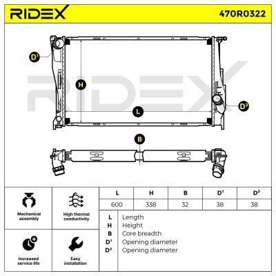 Chłodnica RIDEX 470R0322 470R0322 - foto 5
