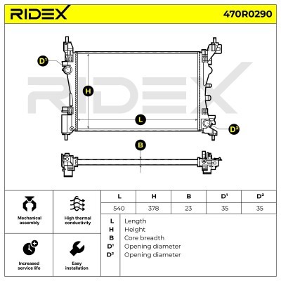 Chłodnica RIDEX 470R0290 470R0290 - foto 4