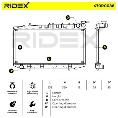 Chłodnica RIDEX 470R0088 470R0088 - foto 2