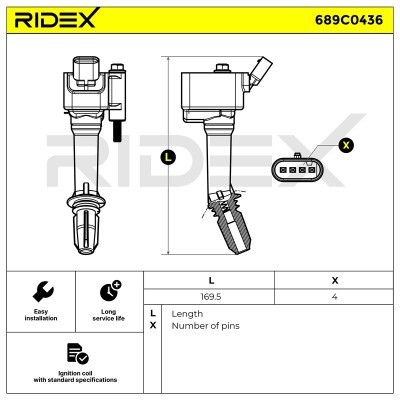 Cewka Zapłonowa RIDEX 689C0436 689C0436 - foto 6