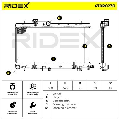 Chłodnica RIDEX 470R0230 470R0230 - foto 5
