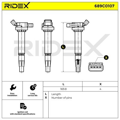 Cewka Zapłonowa RIDEX 689C0107 689C0107 - foto 6