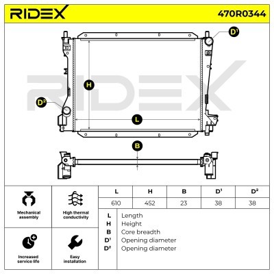 Chłodnica RIDEX 470R0344 470R0344 - foto 9