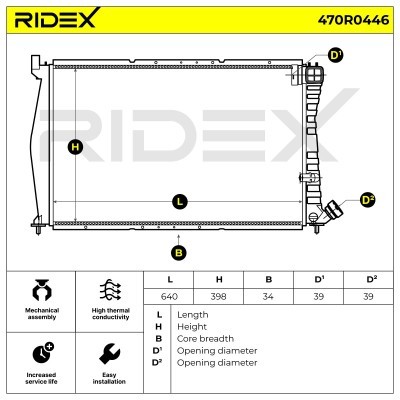 Chłodnica RIDEX 470R0446 470R0446 - foto 5