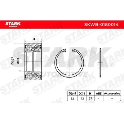 Łożysko Koła Stark SKWB-0180014 SKWB-0180014 - foto 3