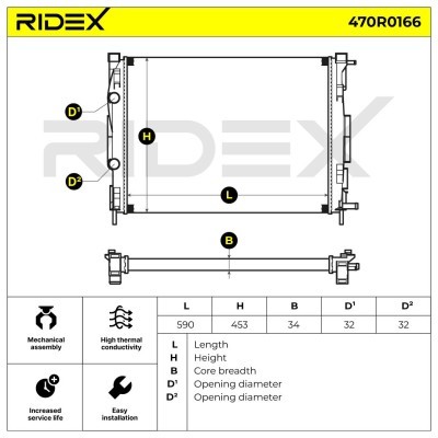 Chłodnica RIDEX 470R0166 470R0166 - foto 7