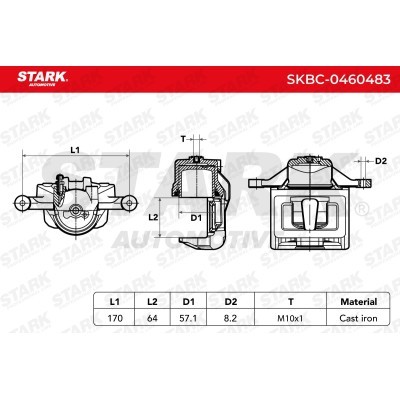 Zacisk Hamulcowy Stark SKBC-0460483 SKBC-0460483 - foto 7