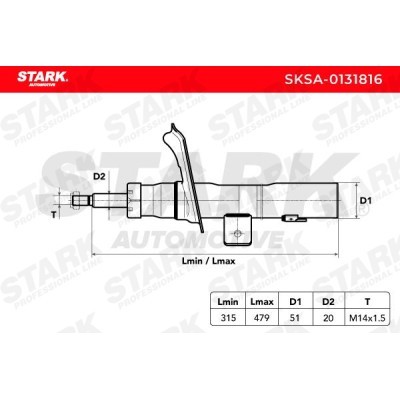 Amortyzator Stark SKSA-0131816 SKSA-0131816 - foto 4