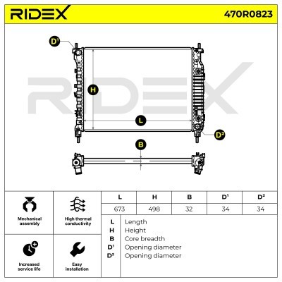 Chłodnica RIDEX 470R0823 470R0823 - foto 4