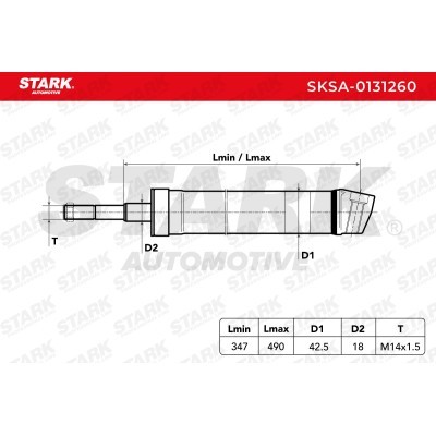 Amortyzator Stark SKSA-0131260 SKSA-0131260 - foto 7