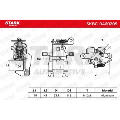 Zacisk Hamulcowy Stark SKBC-0460205 SKBC-0460205 - foto 4