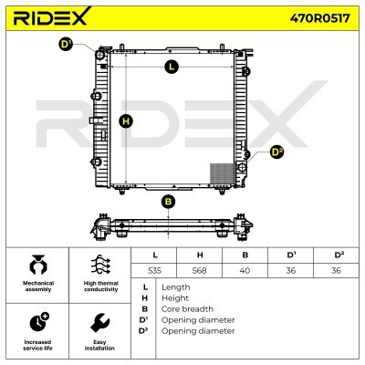 Chłodnica RIDEX 470R0517 470R0517 - foto 3