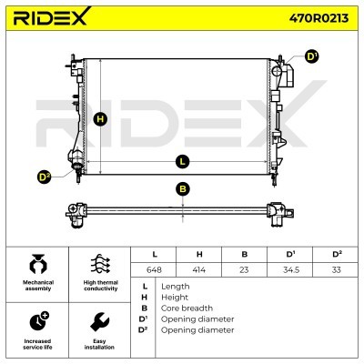 Chłodnica RIDEX 470R0213 470R0213 - foto 6