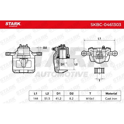 Zacisk Hamulcowy Stark SKBC-0461303 SKBC-0461303 - foto 7