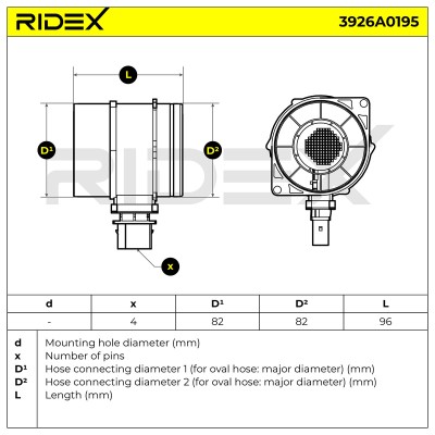 Przepływomierz RIDEX 3926A0195 3926A0195 - foto 7