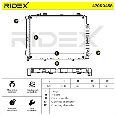 Chłodnica RIDEX 470R0458 470R0458 - foto 4