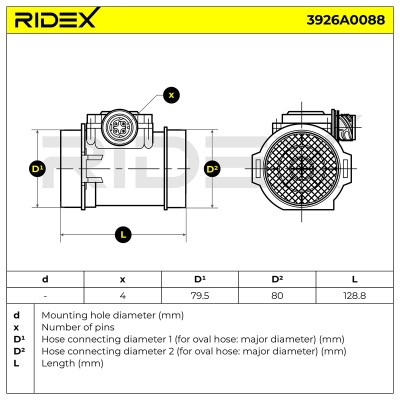 Przepływomierz RIDEX 3926A0088 3926A0088 - foto 8