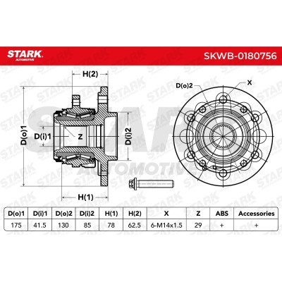 Łożysko Koła Stark SKWB-0180756 SKWB-0180756 - foto 5