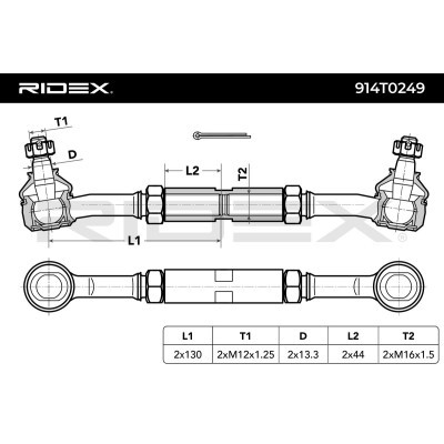 Zestaw Naprawczy Drążek Kierowniczy RIDEX 914T0249 914T0249 - foto 2