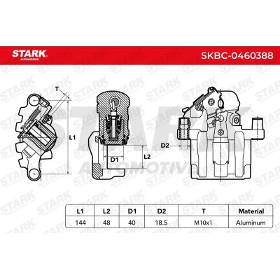 Zacisk Hamulcowy Stark SKBC-0460388 SKBC-0460388 - foto 3