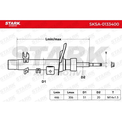 Amortyzator Stark SKSA-0133400 SKSA-0133400 - foto 2