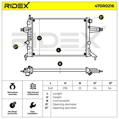 Chłodnica RIDEX 470R0216 470R0216 - foto 5