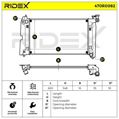 Chłodnica RIDEX 470R0082 470R0082 - foto 5