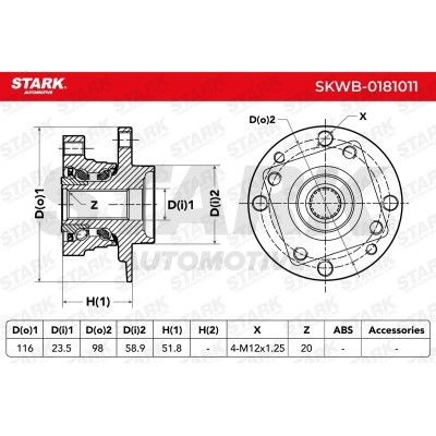 Łożysko Koła Stark SKWB-0181011 SKWB-0181011 - foto 5