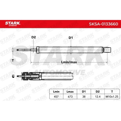Amortyzator Stark SKSA-0133660 SKSA-0133660 - foto 6