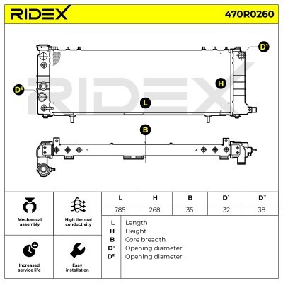 Chłodnica RIDEX 470R0260 470R0260 - foto 8