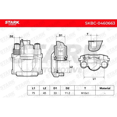 Zacisk Hamulcowy Stark SKBC-0460663 SKBC-0460663 - foto 6