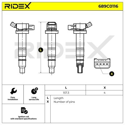 Cewka Zapłonowa RIDEX 689C0116 689C0116 - foto 5