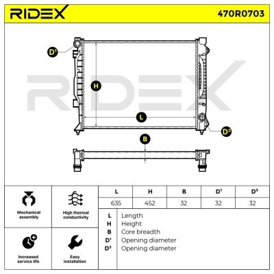 Chłodnica RIDEX 470R0703 470R0703 - foto 7