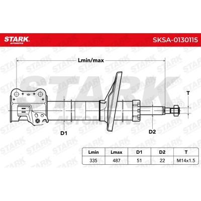 Amortyzator Stark SKSA-0130115 SKSA-0130115 - foto 4