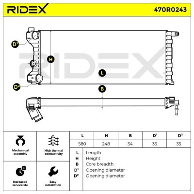 Chłodnica RIDEX 470R0243 470R0243 - foto 7