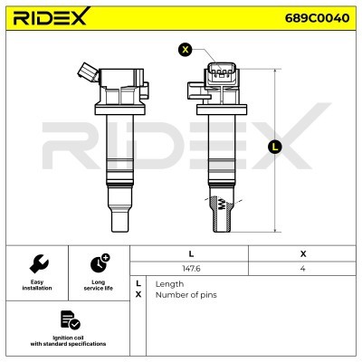 Cewka Zapłonowa RIDEX 689C0040 689C0040 - foto 8