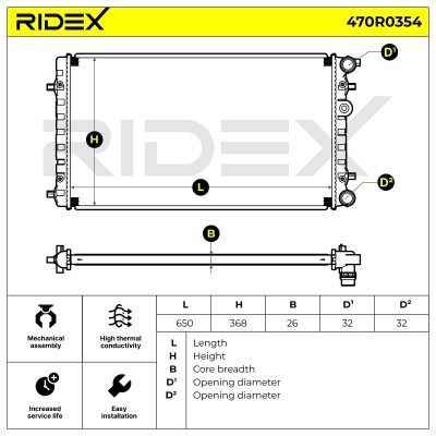 Chłodnica RIDEX 470R0354 470R0354 - foto 5