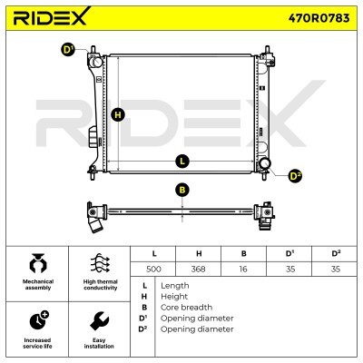 Chłodnica RIDEX 470R0783 470R0783 - foto 5